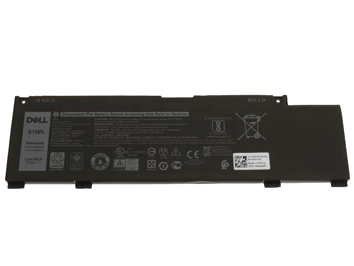 DELL 266J9 P89F	P89F001 PN1VN M4GWP C9VNH - 266J9 Genuine Original  Laptop Notebook Battery