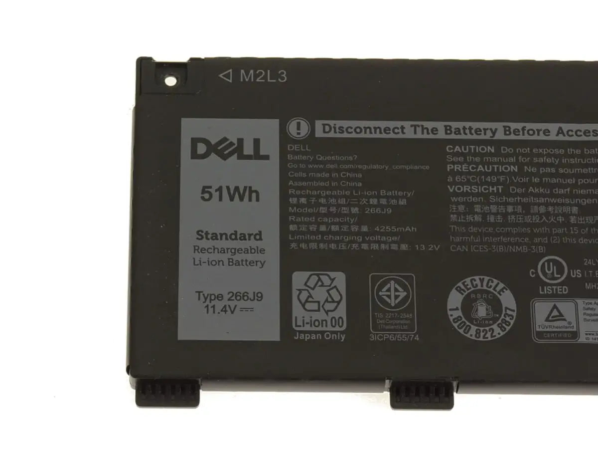 DELL 266J9 P89F	P89F001 PN1VN M4GWP C9VNH - 266J9 Genuine Original  Laptop Notebook Battery