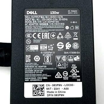 DELL LAPTOP CHARGER 130W 19.5V 6.7A GENUINE Original ( 7.4 MM )