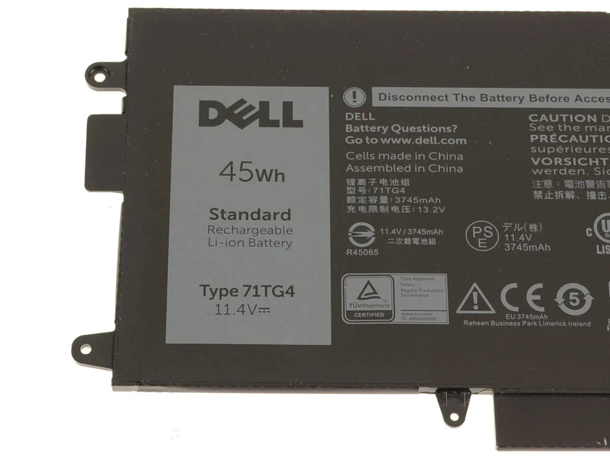 DELL 725KY 6CYH6 P29S P29S001 451-BBZC CFX97 – 71TG4 Genuine Original Laptop Notebook Battery