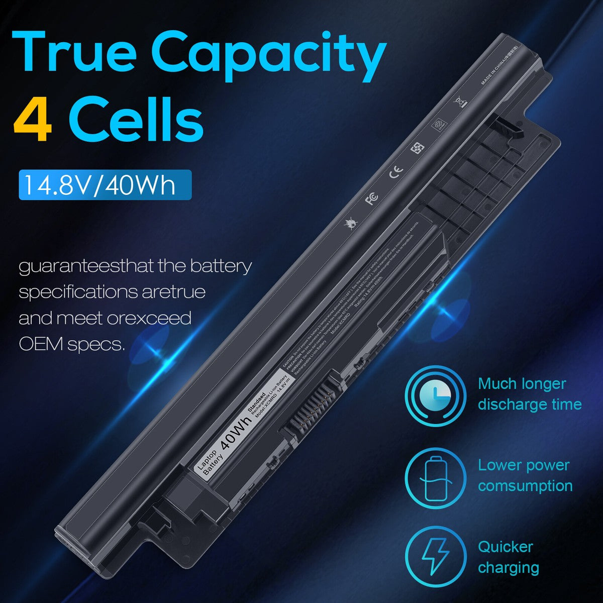 DELL Vostro 15 3000 - XCMRD Genuine Original Laptop Notebook Battery