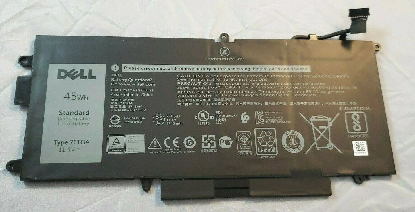 DELL 725KY 6CYH6 P29S P29S001 451-BBZC CFX97 – 71TG4 Genuine Original Laptop Notebook Battery