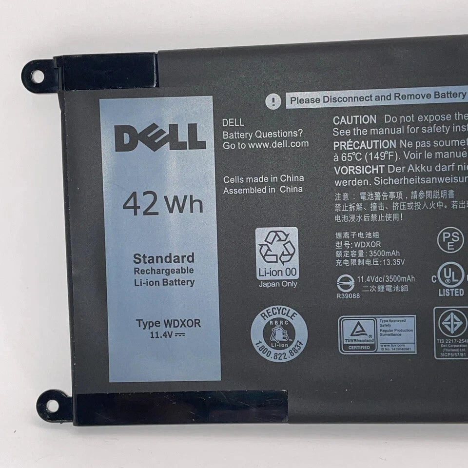 DELL 15MF-1508TT - WDXOR Genuine Original Laptop Notebook Battery