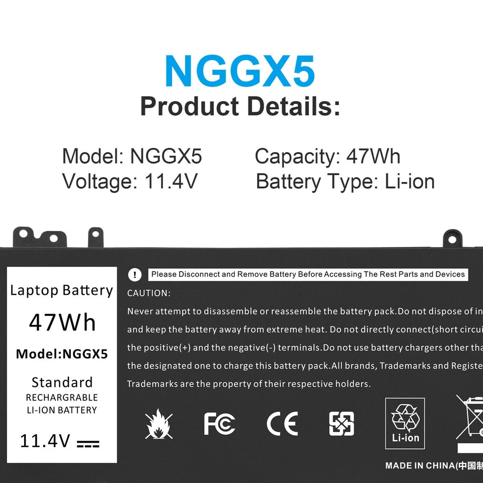 DELL  Latitude E5270 - NGGX5 Genuine Original  Laptop Notebook Battery)