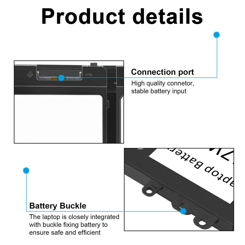 DELL  Latitude E5270 - NGGX5 Genuine Original  Laptop Notebook Battery)