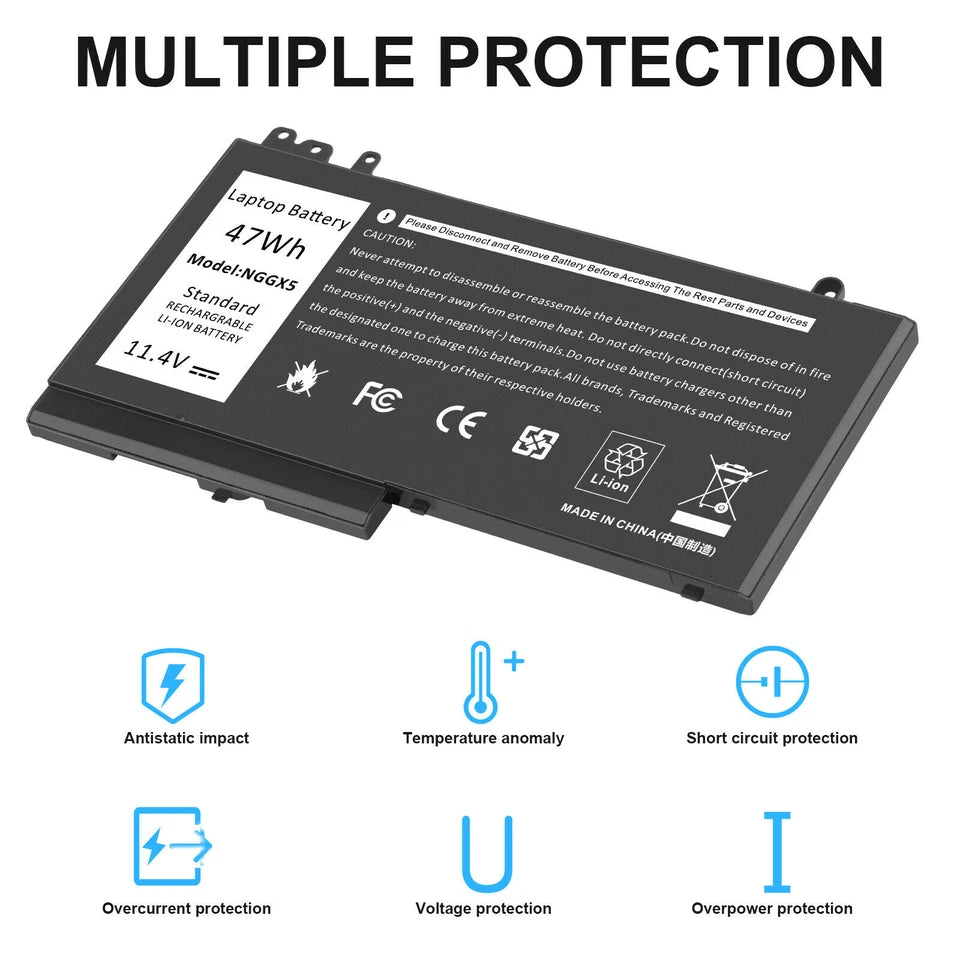 DELL  Latitude E5270 - NGGX5 Genuine Original  Laptop Notebook Battery)