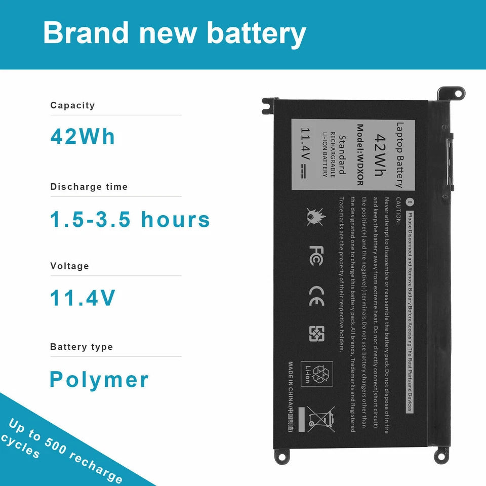 DELL 15MF-1508TT - WDXOR Genuine Original Laptop Notebook Battery