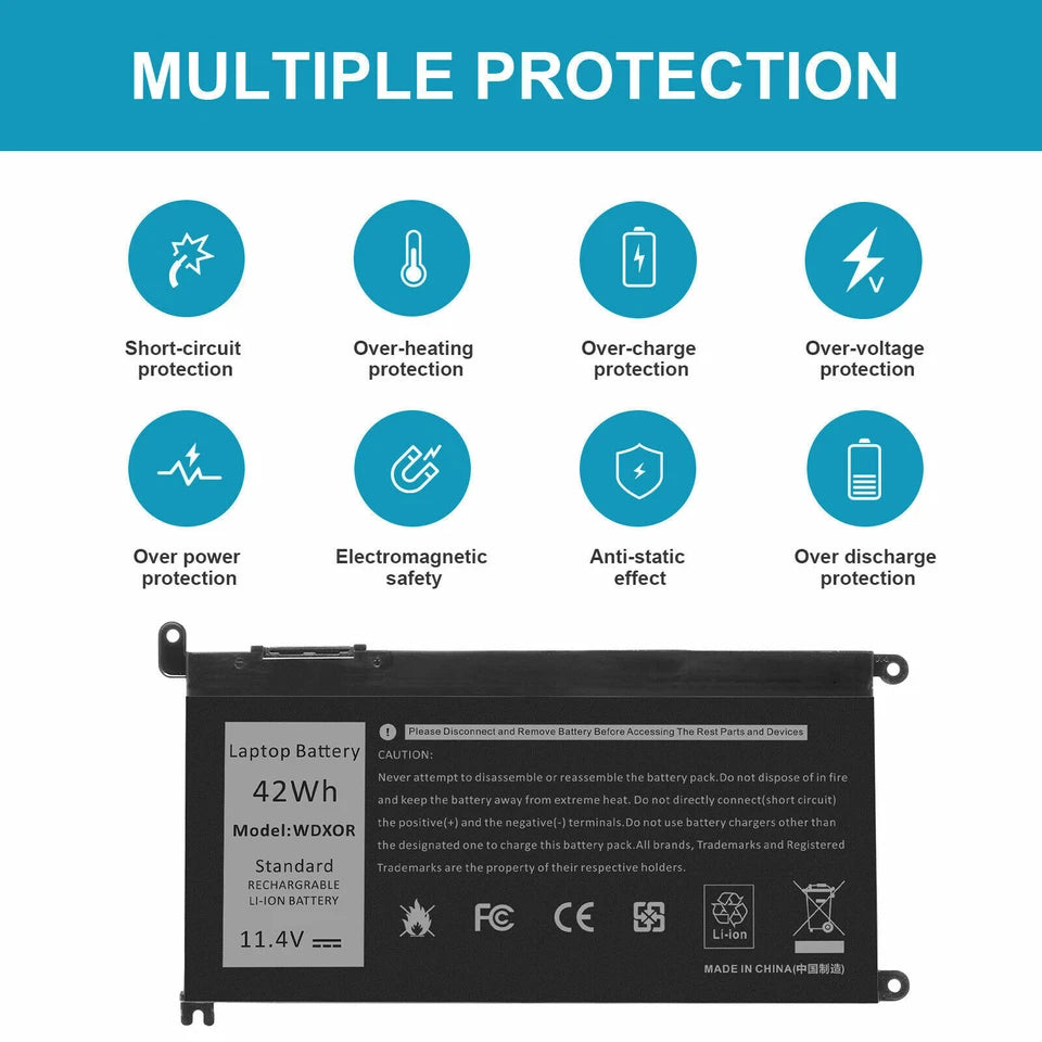 DELL 15MF-1508TT - WDXOR Genuine Original Laptop Notebook Battery