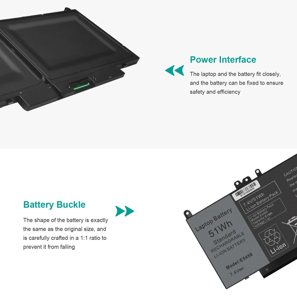DELL G5M10 -  G5M10 Genuine Original  Laptop Notebook Battery