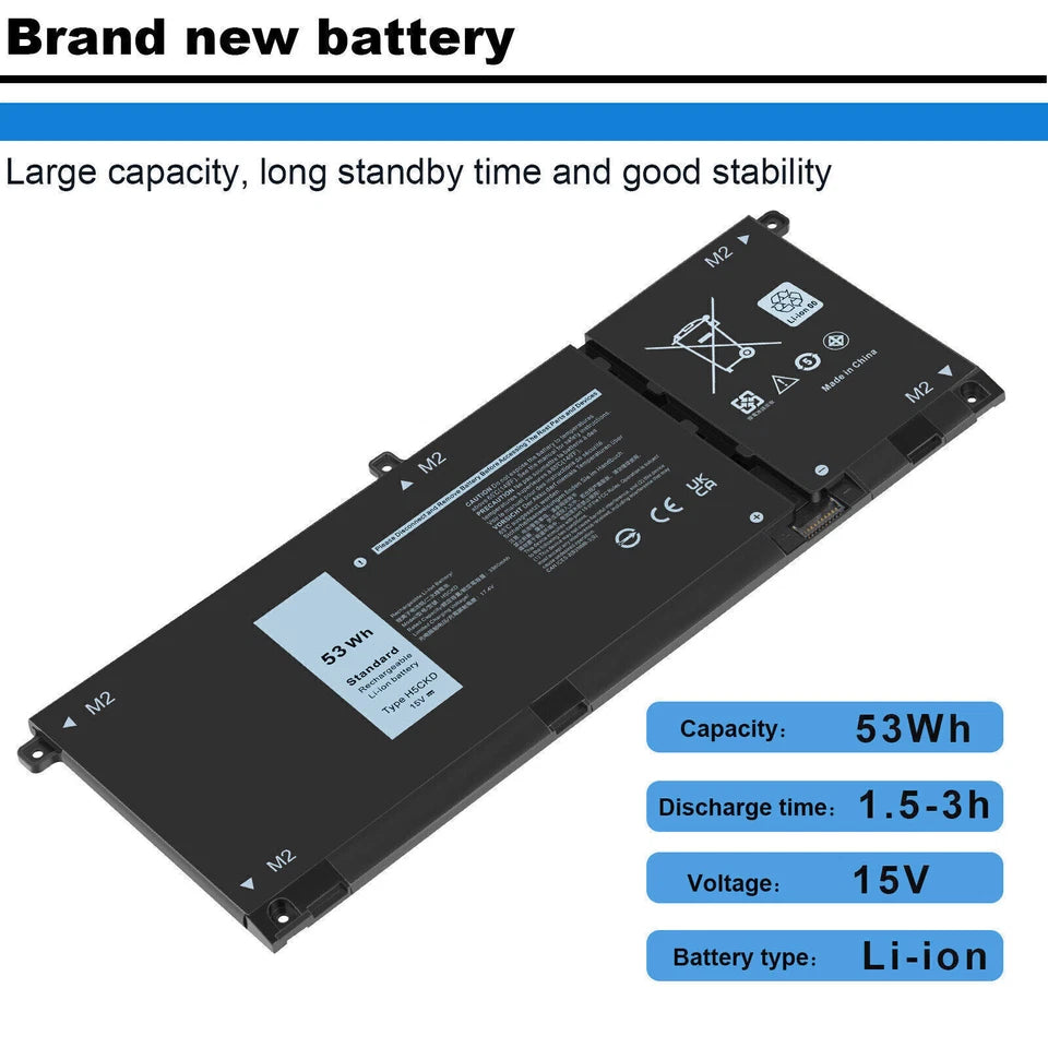 DELL Inspiron 15 7500 2-in-1 - H5CKD Genuine Original  Laptop Notebook Battery
