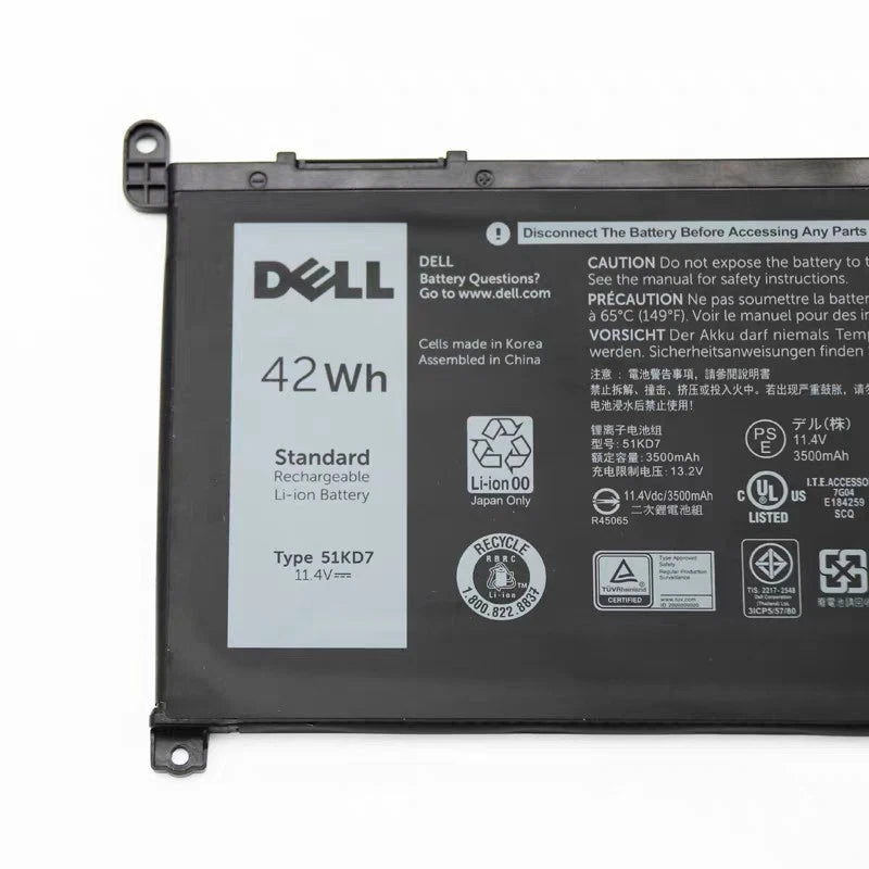 DELL 51KD7 - 51KD7 Genuine Original  Laptop Notebook Battery