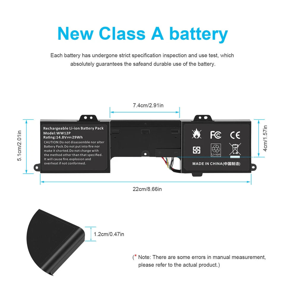 DELL WW12P - WW12P Genuine Original  Laptop Notebook Battery