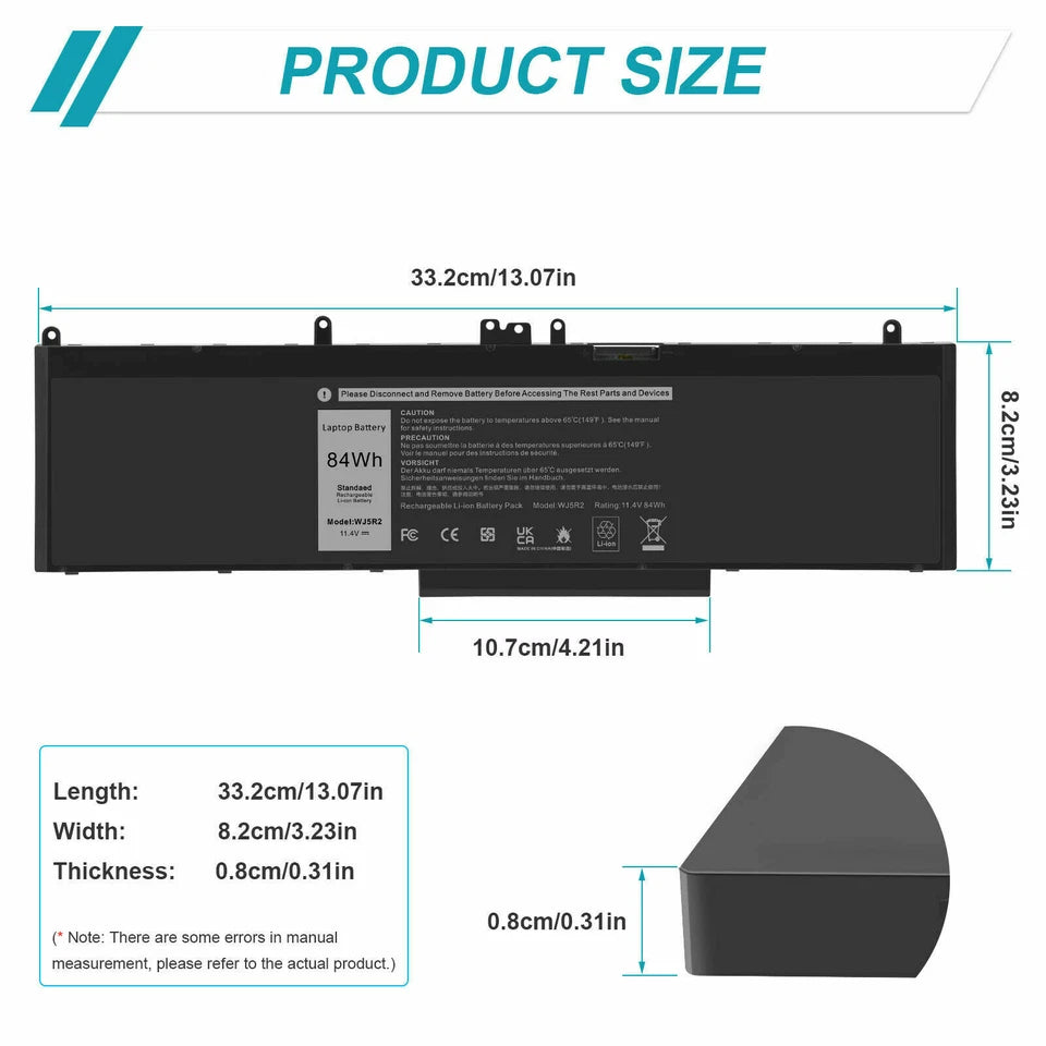DELL WJ5R2 - WJ5R2 Genuine Original  Laptop Notebook Battery