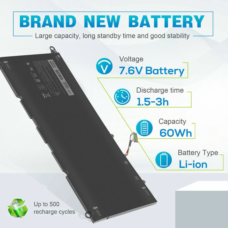 DELL XPS 13 9360 - PW23Y Genuine Original  Laptop Notebook Battery