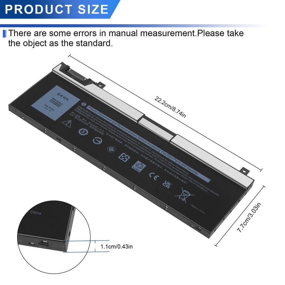 DELL 5TF10 – 5TF10 Genuine Original Laptop Notebook Battery