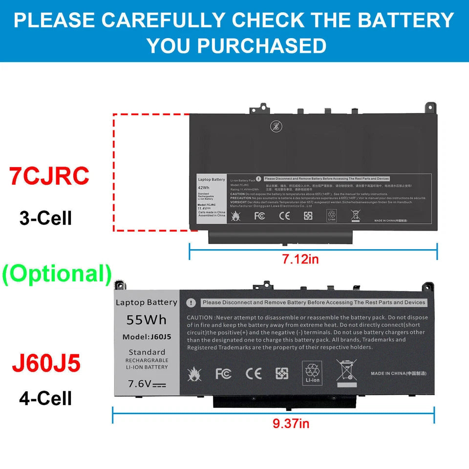DELL J60J5 – J60J5 Genuine Original Laptop Notebook Battery