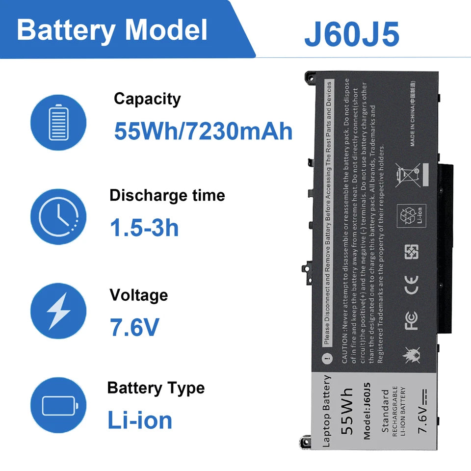 DELL J60J5 – J60J5 Genuine Original Laptop Notebook Battery