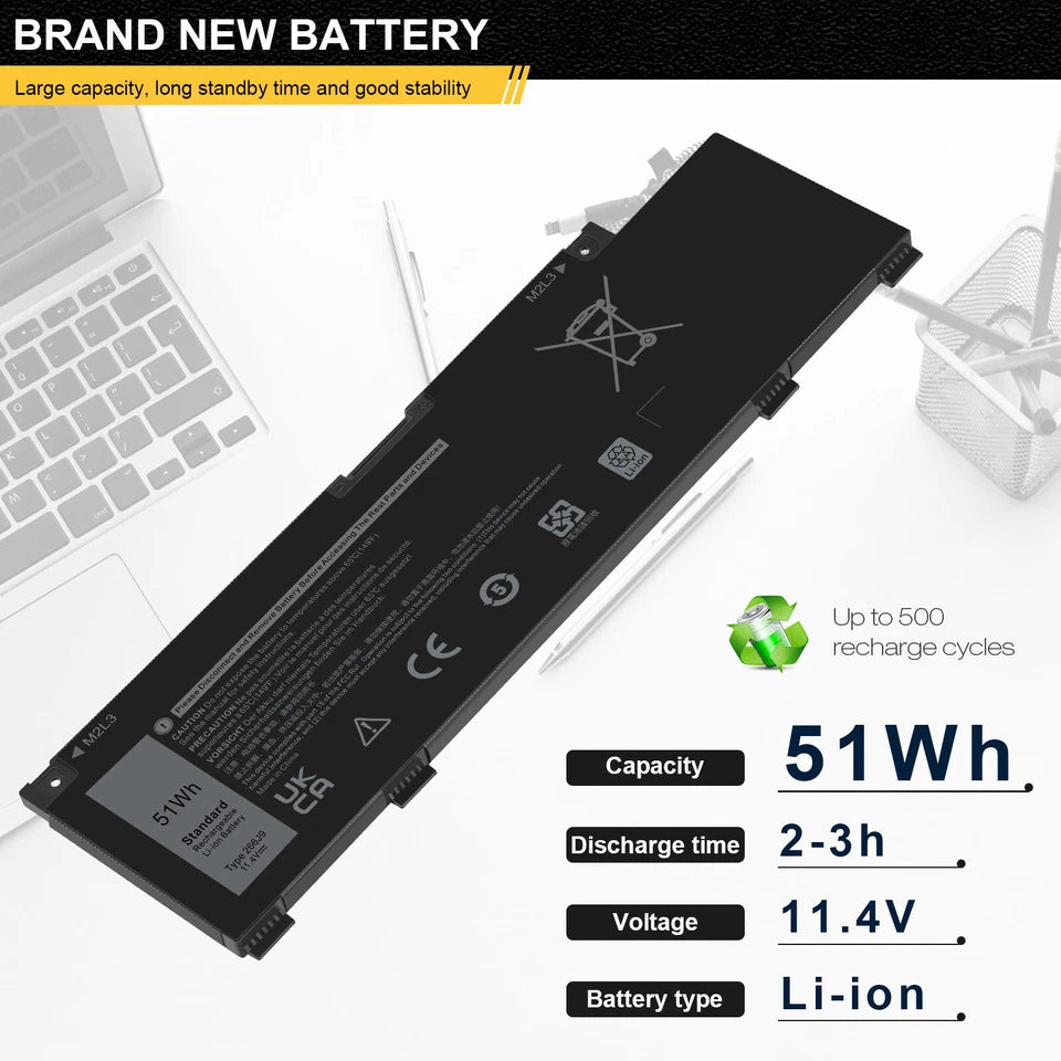 DELL 266J9 P89F	P89F001 PN1VN M4GWP C9VNH - 266J9 Genuine Original  Laptop Notebook Battery