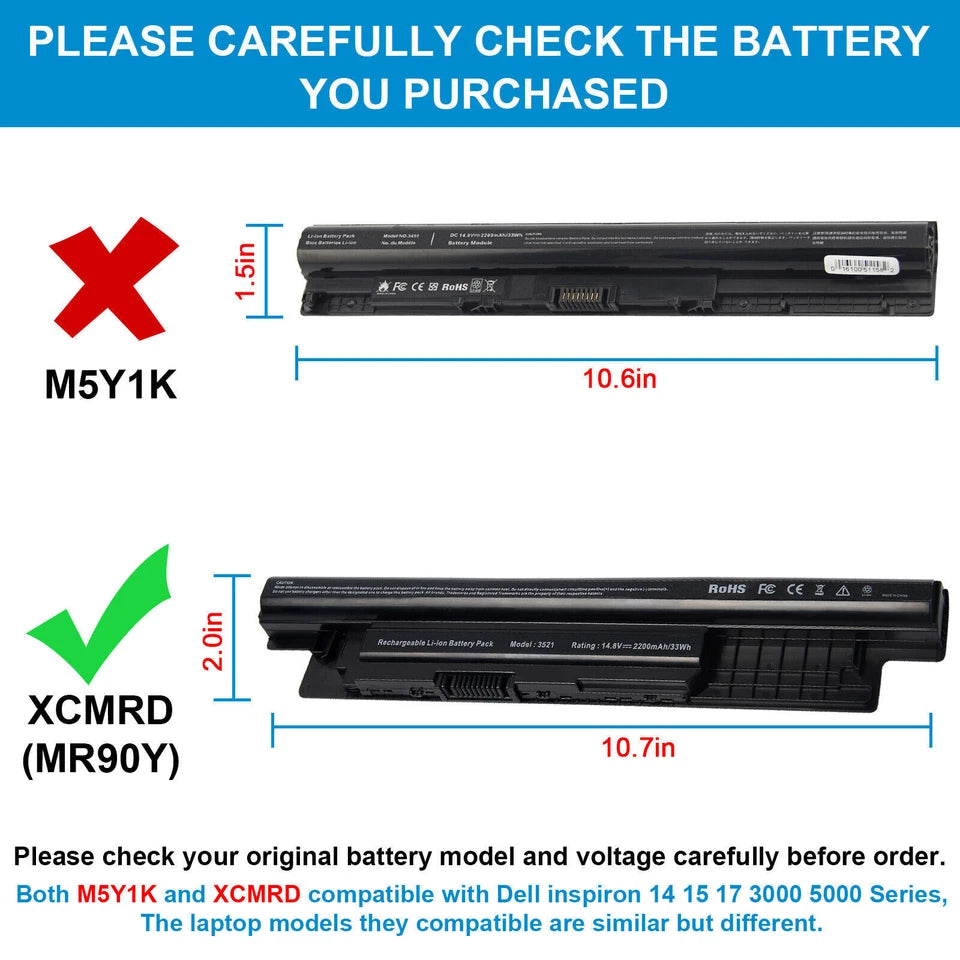 DELL Vostro 15 3000 - XCMRD Genuine Original Laptop Notebook Battery