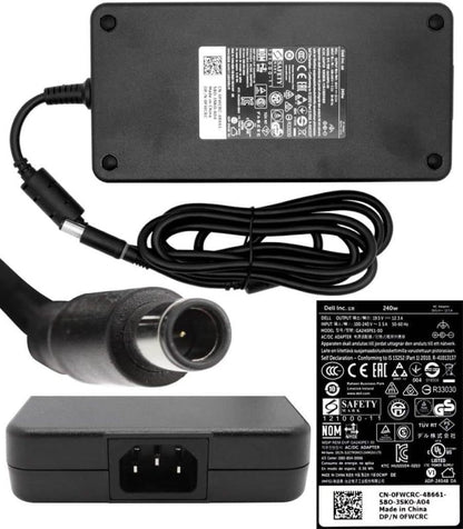 DELL LAPTOP CHARGER 240W 19.5V 12.3A GENUINE Original ( 7.4 MM )