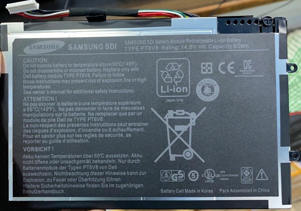 DELL PT6V8 - PT6V8 Genuine Original  Laptop Notebook Battery