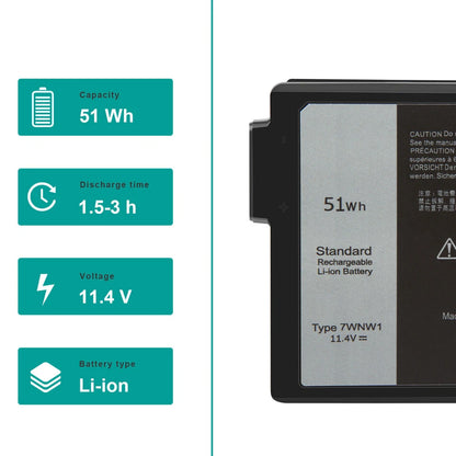 DELL 7WNW1 - 7WNW1 Genuine Original  Laptop Notebook Battery