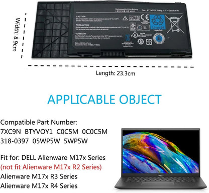 DELL BTYVOY1 - BTYVOY1 Genuine Original  Laptop Notebook Battery