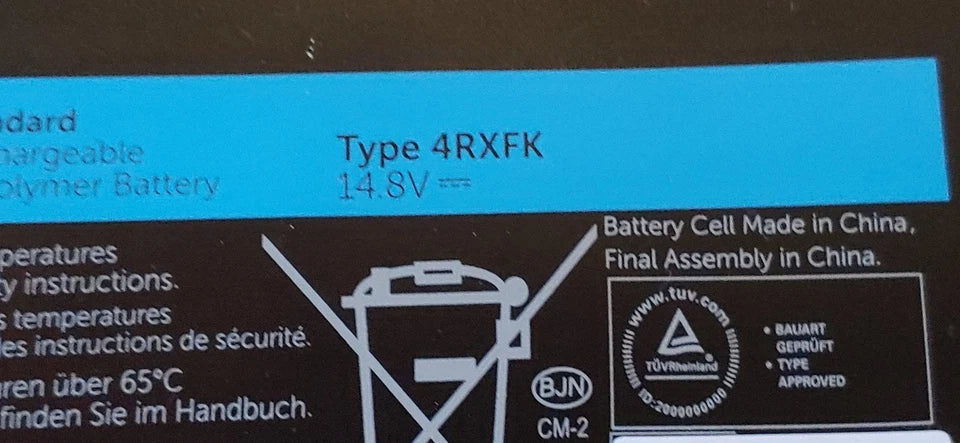 DELL 4RXFK - 4RXFK Genuine Original  Laptop Notebook Battery