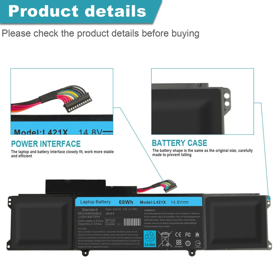 DELL 4RXFK - 4RXFK Genuine Original  Laptop Notebook Battery