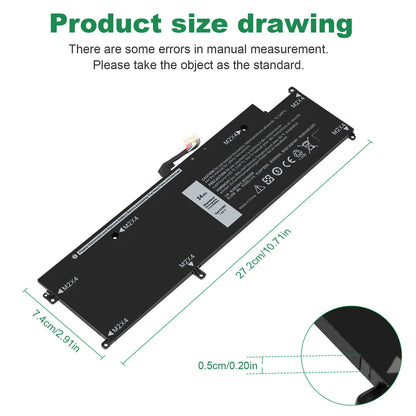 DELL XCNR3 - XCNR3 Genuine Original  Laptop Notebook Battery