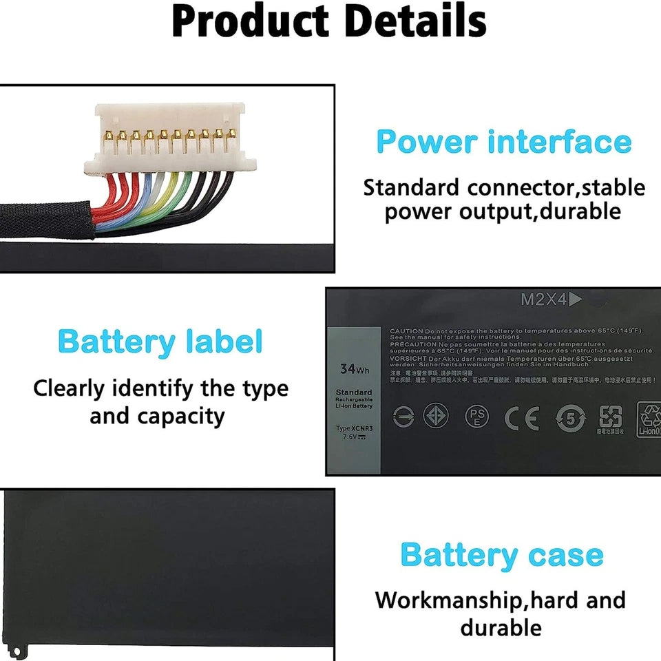 DELL XCNR3 - XCNR3 Genuine Original  Laptop Notebook Battery